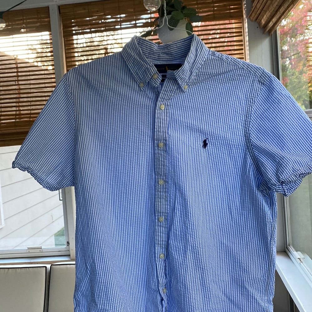 Ralph Lauren Short Sleeve seersucker shirt